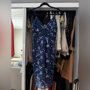 Bardot Deep Blue floral dress